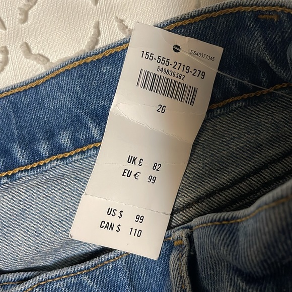 New with tags 90s straight Low rise Abercrombie jeans - Picture 14 of 14